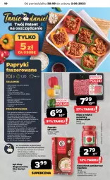 Gazetka promocyjna Netto - Artykuły spożywcze - Gazetka - ważna od 02.09 do 02.09.2023 - strona 10 - produkty: Piec, Cebula, Koncentrat pomidorowy, Mięso mielone, Dawtona, Sól, Ryż, Por, Papryka, Czosnek, Pieprz, Kotlet, Mięso z indyka, Piekarnik, Lanki, Olej, Mięso, Ryż biały, Fa