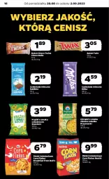 Gazetka promocyjna Netto - Artykuły spożywcze - Gazetka - ważna od 02.09 do 02.09.2023 - strona 16 - produkty: Corn flakes, Bell, Chrupki, Twix, Czekolada mleczna, Czekolada, Przysnacki, Baton, Danio, Bella, Nestlé, Milka, Fa
