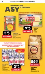 Gazetka promocyjna Netto - Artykuły spożywcze - Gazetka - ważna od 02.09 do 02.09.2023 - strona 2 - produkty: Piwa, Piwo, Ser, Gra, Kawa ziarnista, Kawa, Syrop, Brzoskwinie, Lavazza, POLMLEK, Gouda