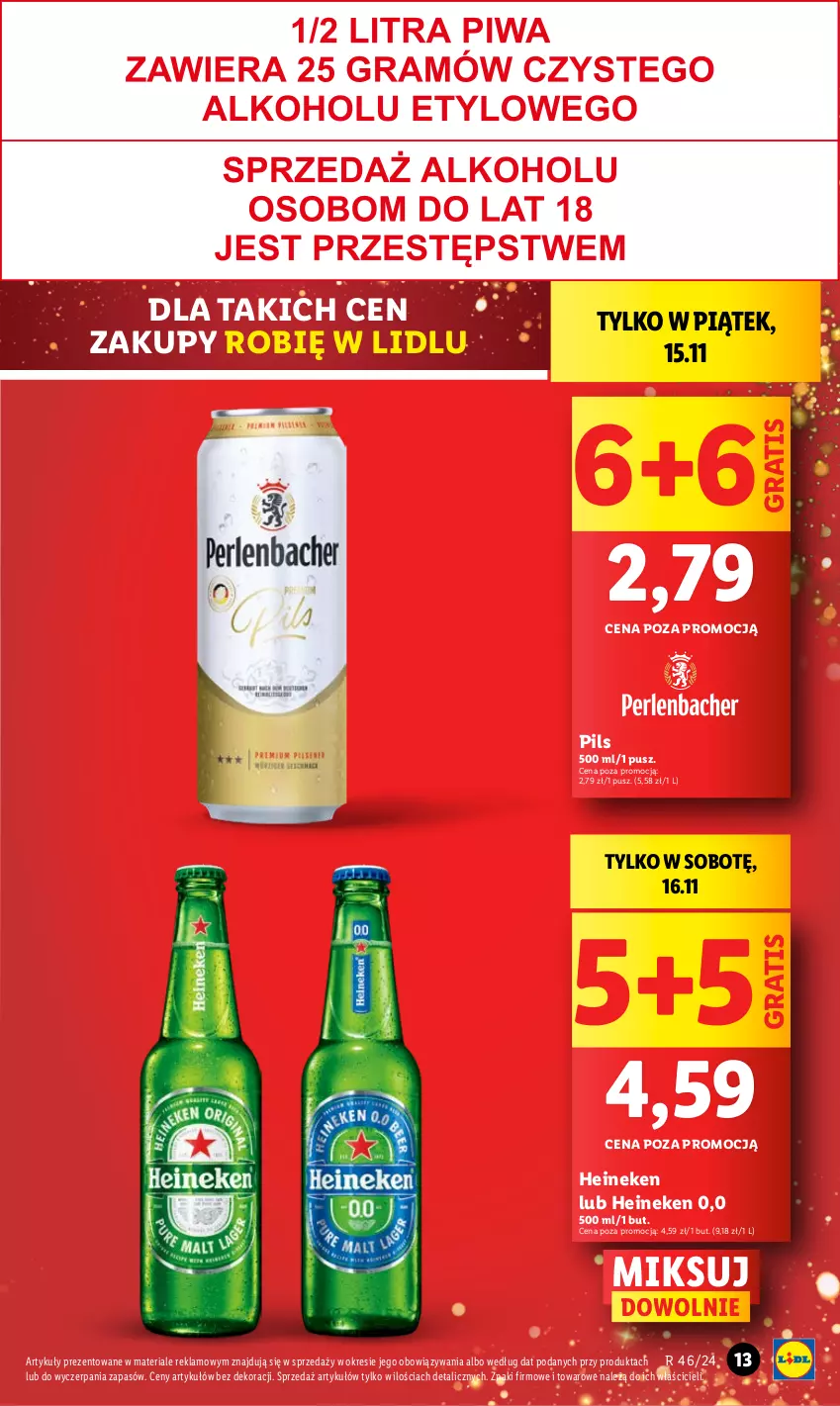 Gazetka promocyjna Lidl - GAZETKA - ważna 14.11 do 16.11.2024 - strona 13 - produkty: Gra, Heineken