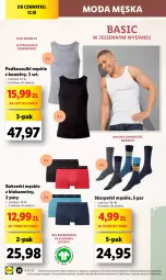 Gazetka promocyjna Lidl - GAZETKA - Gazetka - ważna od 14.10 do 14.10.2023 - strona 30 - produkty: Sok, Ser, Karp, Kosz, Skarpetki, Moda, Bokserki