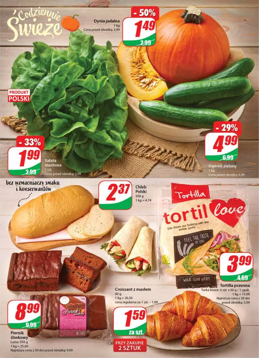 Gazetka promocyjna Dino - Gazetka 41 - ważna 10.10 do 17.10.2023 - strona 13 - produkty: Croissant, Lazur, Ser, Tortilla