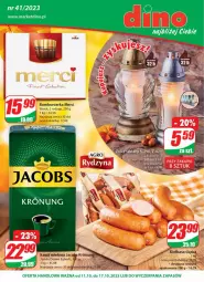 Gazetka promocyjna Dino - Gazetka 41 - Gazetka - ważna od 17.10 do 17.10.2023 - strona 1 - produkty: JBL, Kawa mielona, Kawa, Jacobs, Kiełbasa, Merci, Kiełbasa śląska