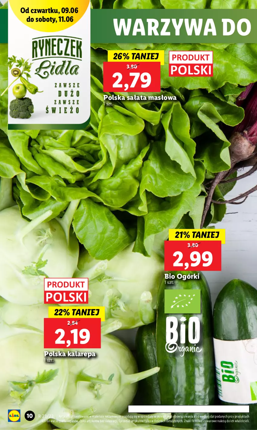 Gazetka promocyjna Lidl - GAZETKA - ważna 09.06 do 11.06.2022 - strona 10 - produkty: Masło, Sałat, Sałata masłowa, Warzywa