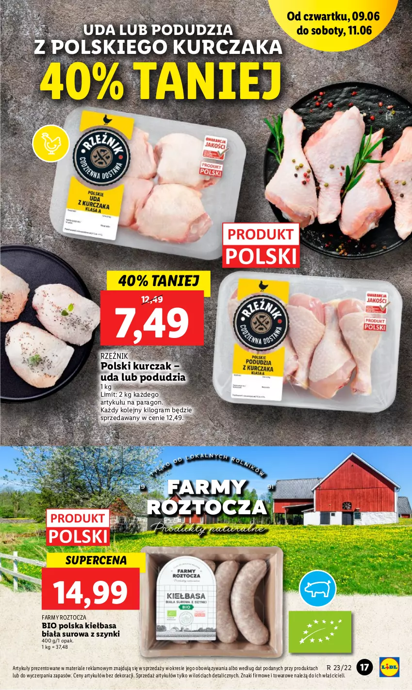 Gazetka promocyjna Lidl - GAZETKA - ważna 09.06 do 11.06.2022 - strona 17 - produkty: Fa, Gra, Kiełbasa, Kiełbasa biała, Kurczak, Olej