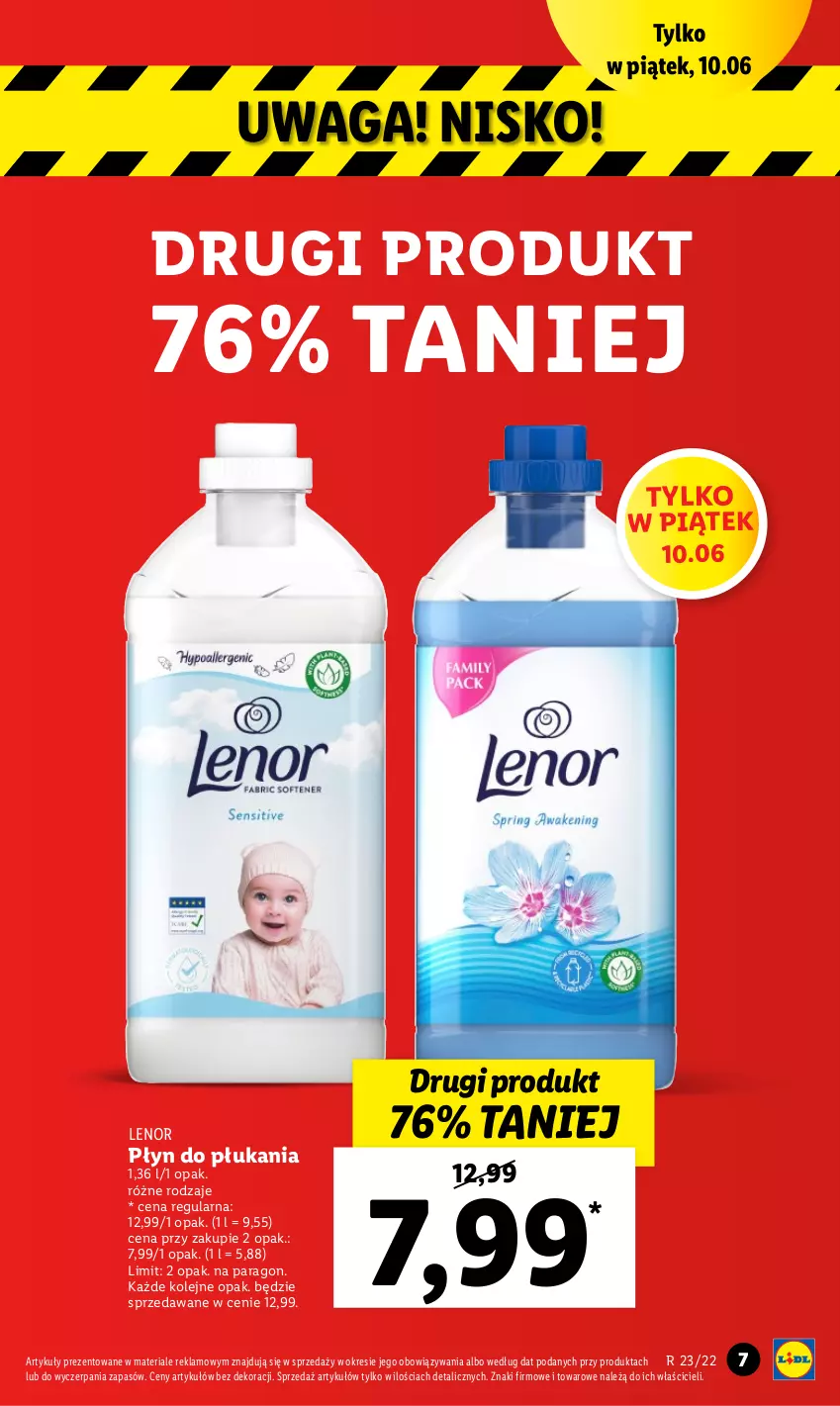 Gazetka promocyjna Lidl - GAZETKA - ważna 09.06 do 11.06.2022 - strona 7 - produkty: Lenor, Olej, Płyn do płukania, Waga