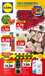 Gazetka promocyjna Lidl - GAZETKA - Gazetka - ważna od 11.06 do 11.06.2022 - strona 1 - produkty: Kurczak, Kawa rozpuszczalna, Por, Gra, Bell, Kawa, PIKOK, Maliny, Płyn do płukania, Bella, Kabanos, Arbuz, Waga, Olej, Lenor