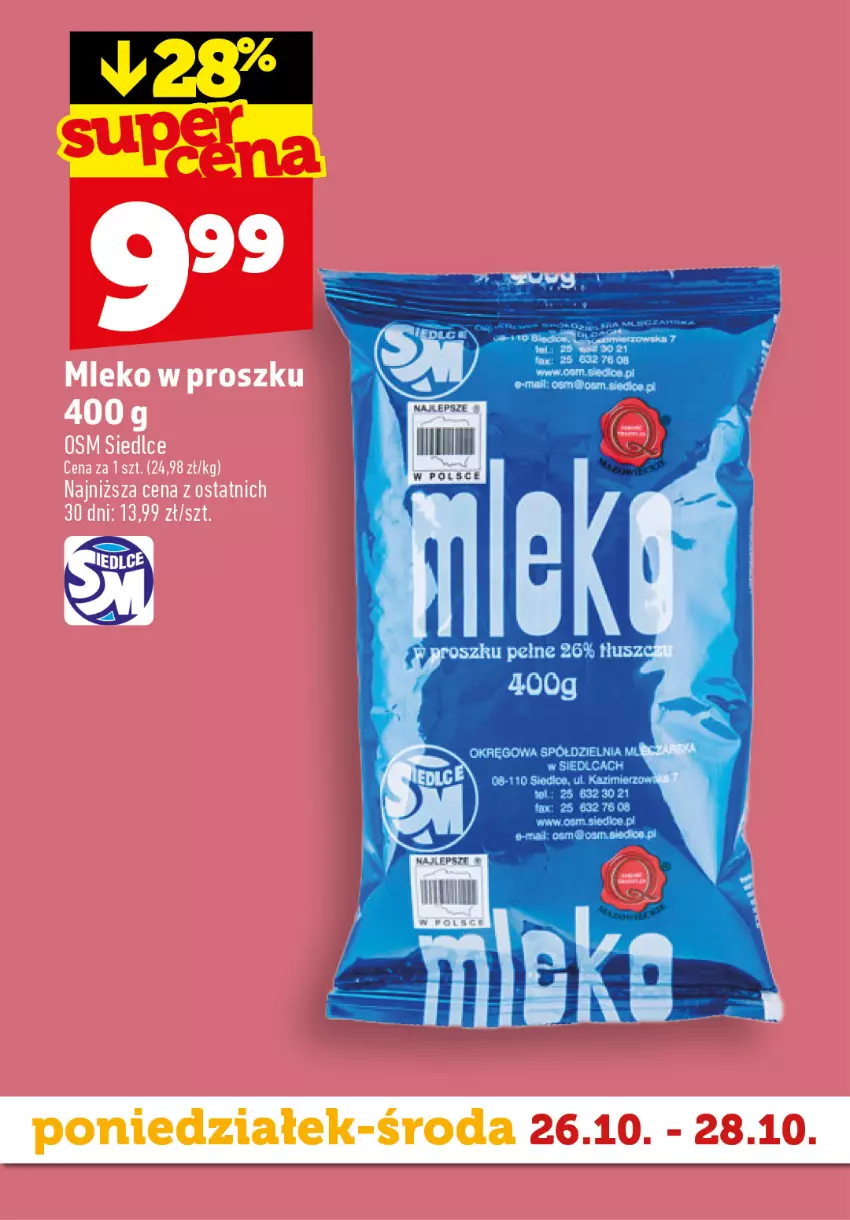 Gazetka promocyjna Topaz - Gazetka - ważna 26.10 do 28.10.2026 - strona 3 - produkty: Mleko, Mleko w proszku