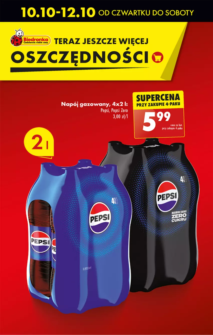 Gazetka promocyjna Biedronka - Od Czwartku - ważna 10.10 do 16.10.2024 - strona 11 - produkty: Napój, Napój gazowany, Pepsi, Tera