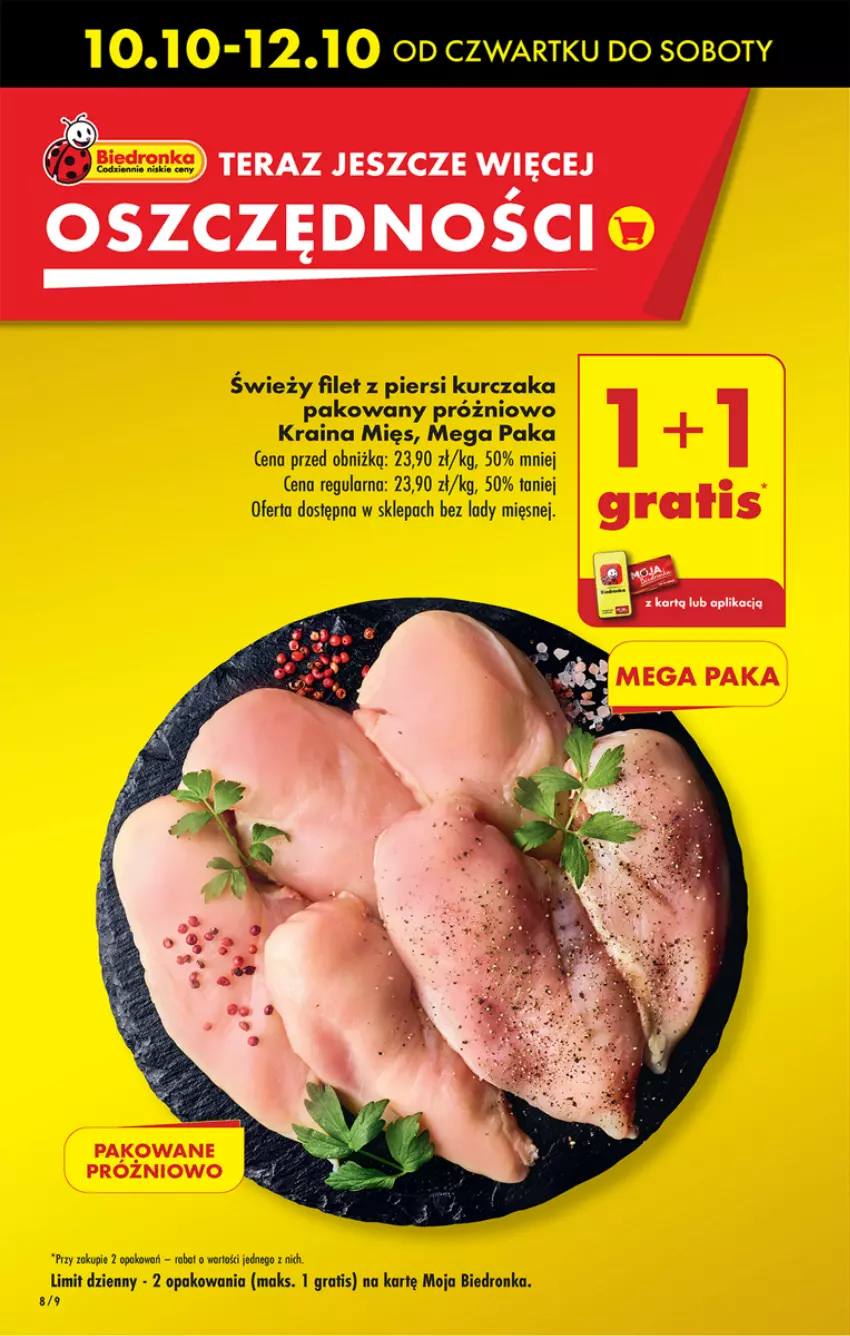 Gazetka promocyjna Biedronka - Od Czwartku - ważna 10.10 do 16.10.2024 - strona 8 - produkty: Filet z piersi kurczaka, Gra, Kurczak, Tera