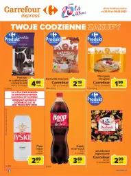 Gazetka promocyjna Carrefour - Gazetka Express - Gazetka - ważna od 28.02 do 28.02.2022 - strona 2 - produkty: Piwa, Piwo, Piec, Hoop, Piernik, Gra, Tyskie, Chrupki, Pierniki w czekoladzie, Chusteczki, Pieczywo chrupkie, Pieczywo, Napój