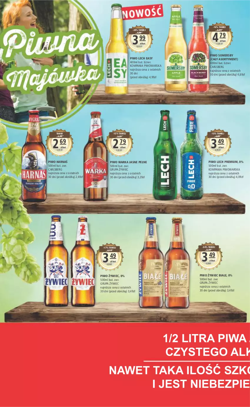 Gazetka promocyjna Arhelan - Gazetka - ważna 21.04 do 30.04.2023 - strona 12 - produkty: Carlsberg, Harnaś, Lech Premium, Piwo, Somersby, Warka