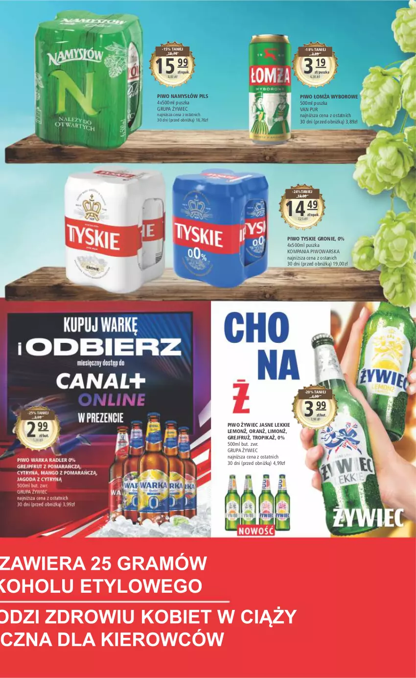 Gazetka promocyjna Arhelan - Gazetka - ważna 21.04 do 30.04.2023 - strona 13 - produkty: Namysłów, Piwo, Pur, Tyskie