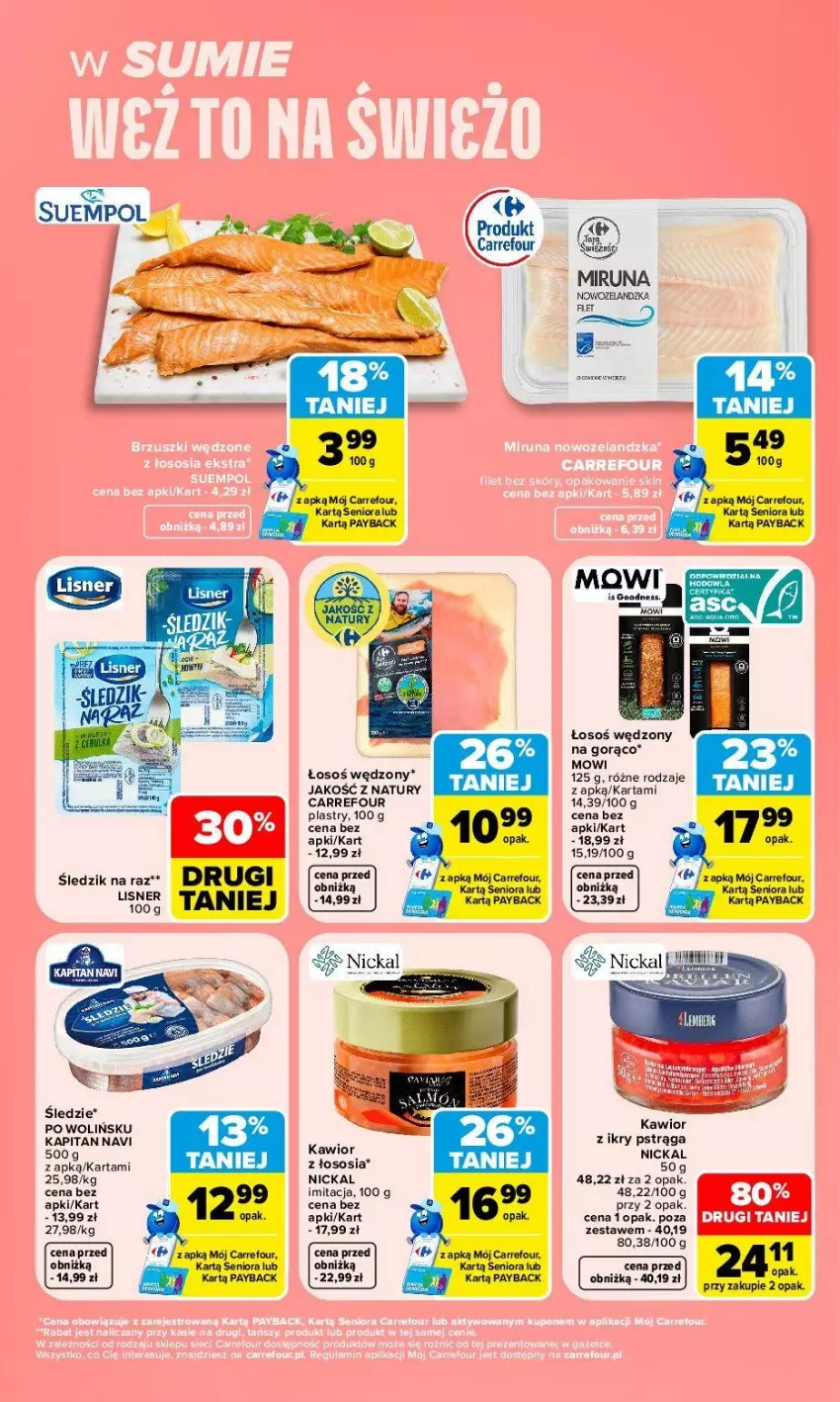 Gazetka promocyjna Carrefour - Gazetka Carrefour, Market w SUMIE weź to na świeżo - ważna 31.08 do 05.09.2026 - strona 3 - produkty: EPEE, Kawior, Miruna, Pstrąg, Sos