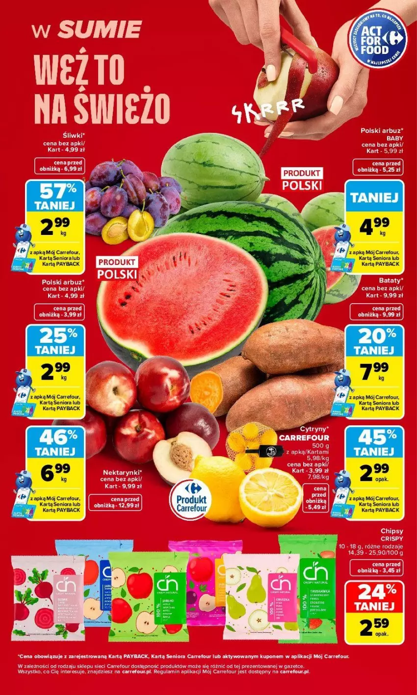 Gazetka promocyjna Carrefour - Gazetka Carrefour, Market w SUMIE weź to na świeżo - ważna 31.08 do 05.09.2026 - strona 5 - produkty: BIC, Chipsy, Fa, Por, Ser