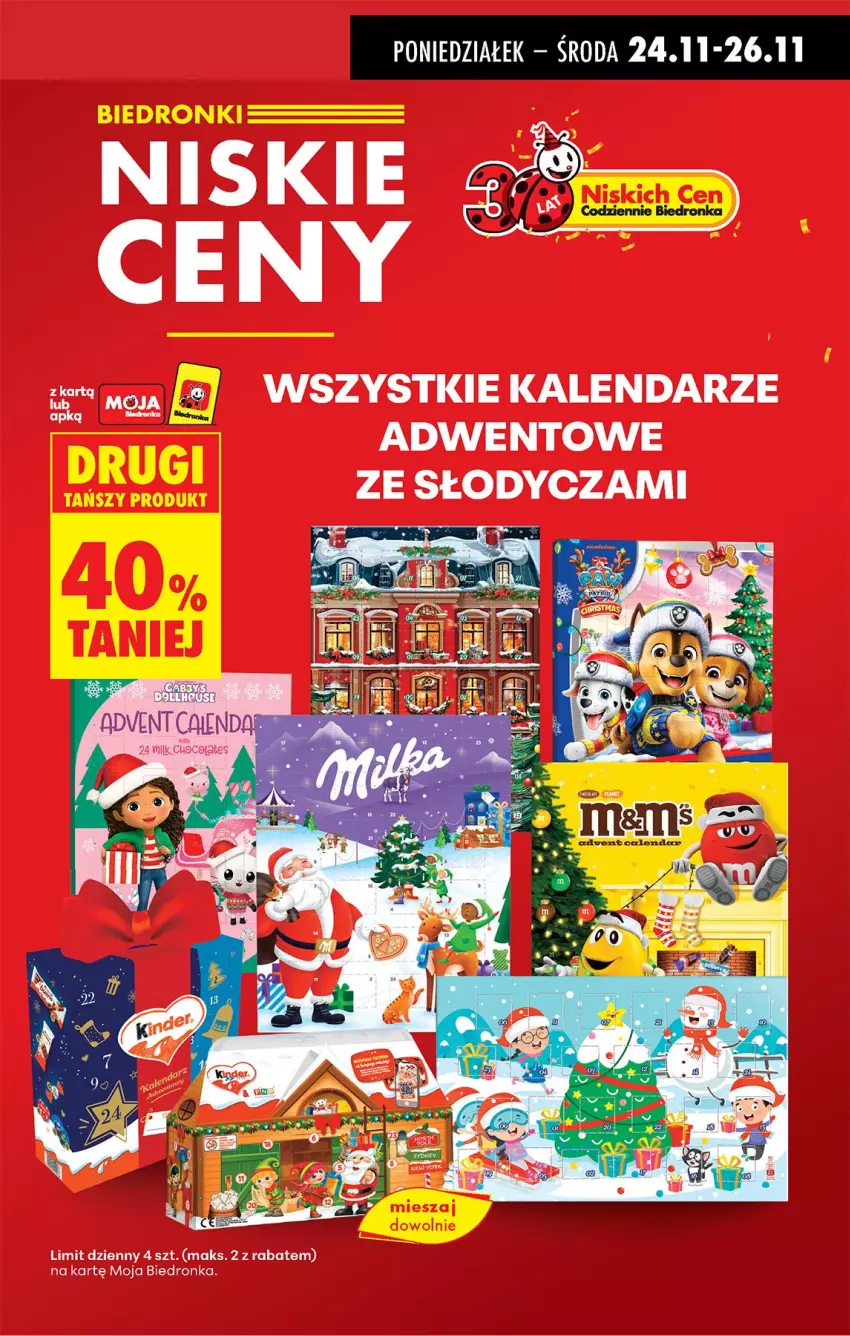 Gazetka promocyjna Biedronka - Od Poniedziałku - ważna 24.11 do 29.11.2025 - strona 17 - produkty: Kalendarz