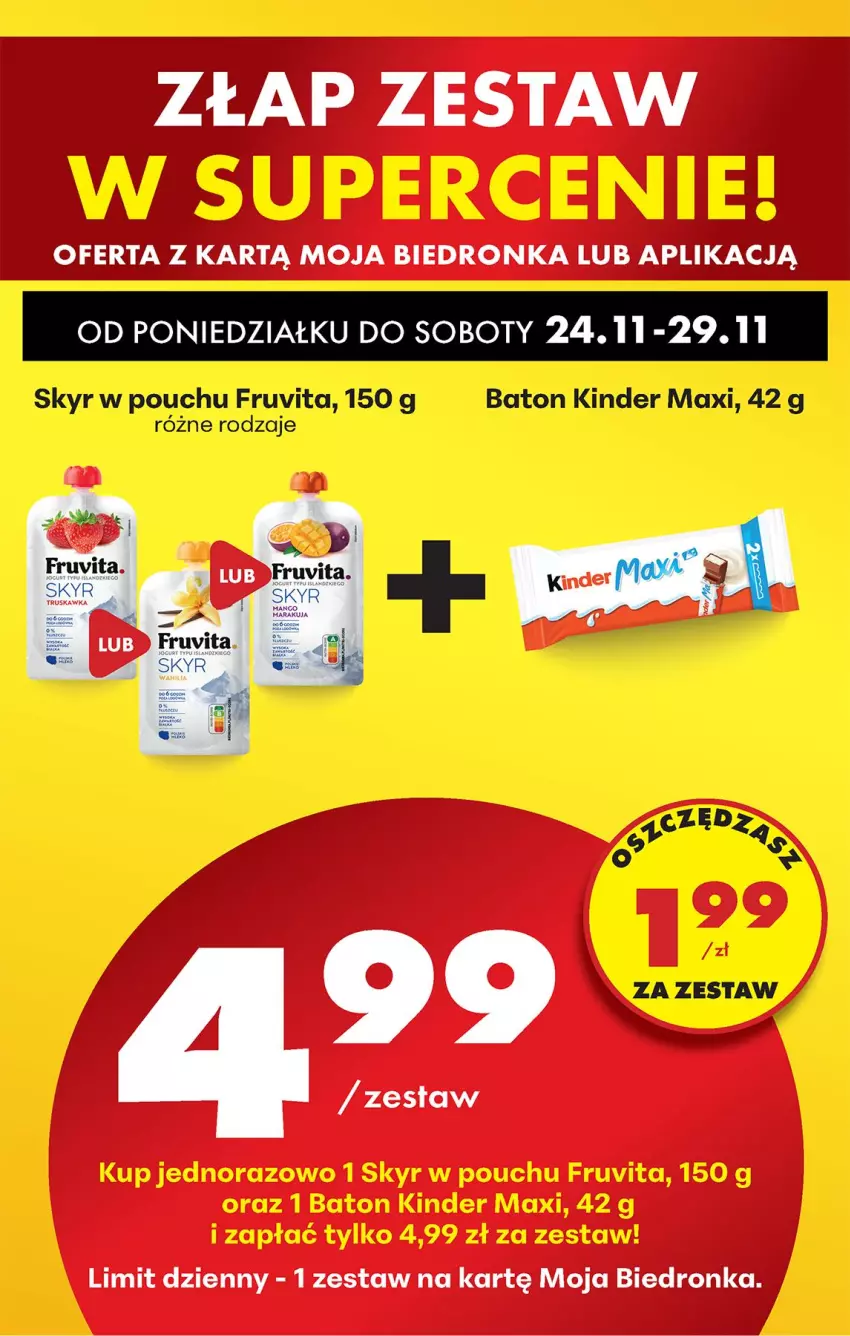 Gazetka promocyjna Biedronka - Od Poniedziałku - ważna 24.11 do 29.11.2025 - strona 27 - produkty: Baton, Kinder