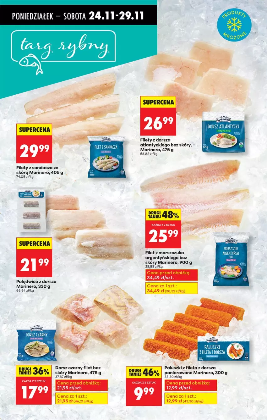 Gazetka promocyjna Biedronka - Od Poniedziałku - ważna 24.11 do 29.11.2025 - strona 43 - produkty: Dorsz, Sandacz