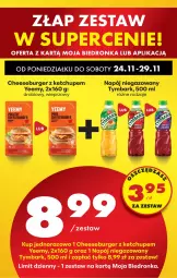 Gazetka promocyjna Biedronka - Od Poniedziałku - Gazetka - ważna od 29.11 do 29.11.2025 - strona 25 - produkty: Ketchup, Por, Burger, Tymbark, Napój niegazowany, Napój