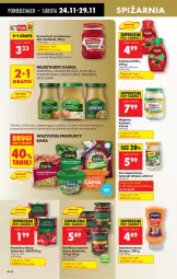 Gazetka promocyjna Biedronka - Od Poniedziałku - Gazetka - ważna od 29.11 do 29.11.2025 - strona 56 - produkty: Majonez, Ketchup, Koncentrat pomidorowy, Sos, Por, Mus, Gra, Winiary, Kotlin, Pudliszki, Kamis, Pomidory, Szpinak, Fa