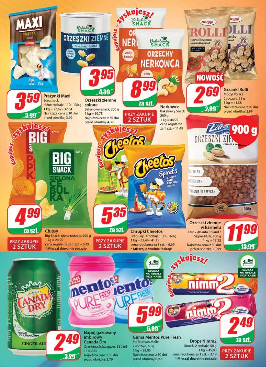 Gazetka promocyjna Dino - Gazetka 44 - ważna 02.11 do 07.11.2023 - strona 18 - produkty: Cheetos, Chipsy, Chrupki, Orzeszki, Orzeszki ziemne