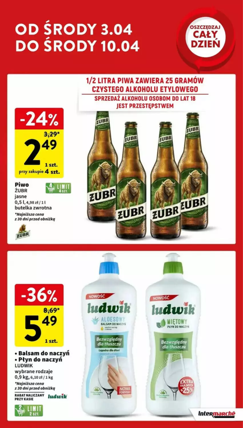 Gazetka promocyjna Intermarche - ważna 03.04 do 10.04.2024 - strona 23 - produkty: Fa, Ludwik, Piwo