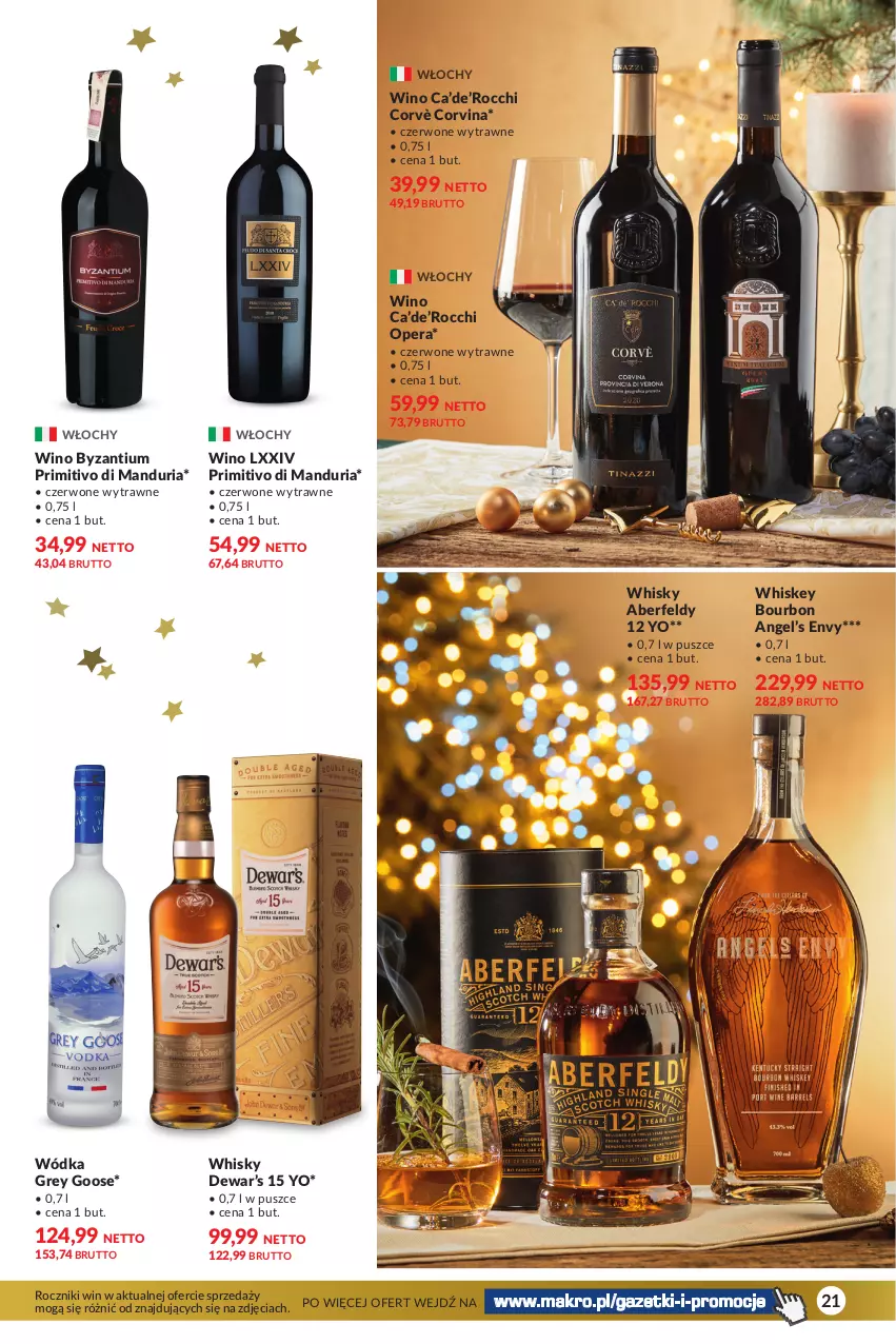 Gazetka promocyjna Makro - Katalog Delikatesy - oferta z alkoholem - ważna 28.11 do 24.12.2023 - strona 21 - produkty: Bourbon, Whiskey, Whisky, Wino, Wódka