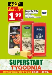Gazetka promocyjna Topaz - Gazetka - Gazetka - ważna od 20.05 do 20.05.2026 - strona 5 - produkty: Mozzarella, Ser, Podlaski, Gouda