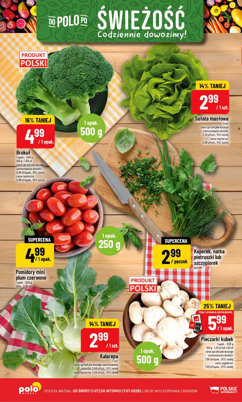 Gazetka promocyjna PoloMarket - Gazetka G27 - ważna 01.07 do 07.07.2026 - strona 10 - produkty: Kubek, Masło, Piec, Pomidory, Sałat, Sałata masłowa