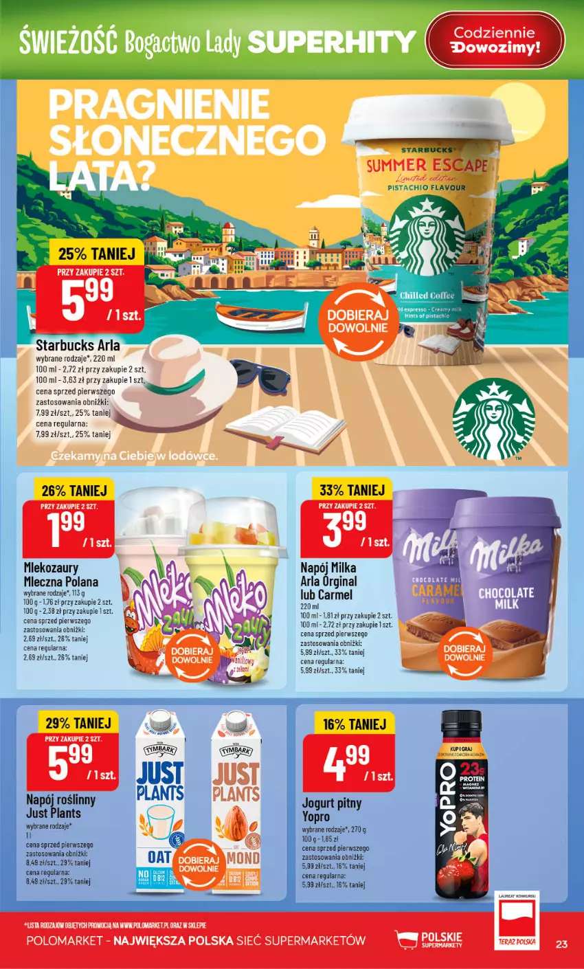 Gazetka promocyjna PoloMarket - Gazetka G27 - ważna 01.07 do 07.07.2026 - strona 23 - produkty: Fa, Gin, Jogurt, Jogurt pitny, LANA, Laur, LG, Milka, Mleko, Napój, Napój roślinny