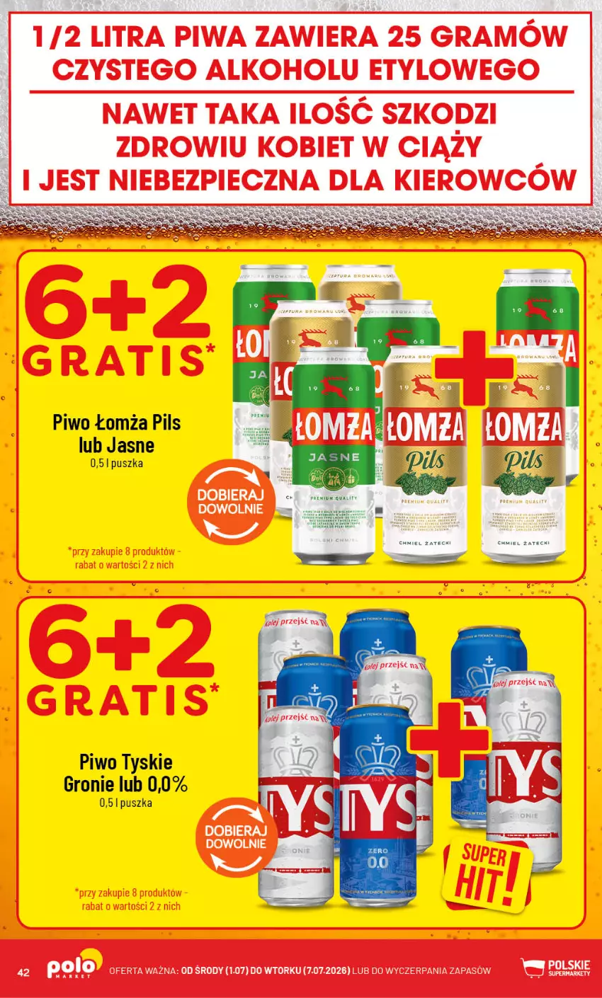 Gazetka promocyjna PoloMarket - Gazetka G27 - ważna 01.07 do 07.07.2026 - strona 42 - produkty: Fa, Piwo, Tyskie