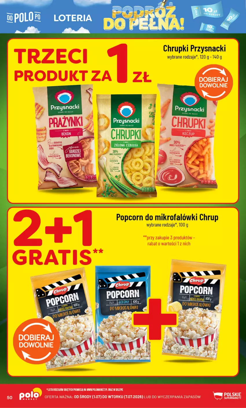 Gazetka promocyjna PoloMarket - Gazetka G27 - ważna 01.07 do 07.07.2026 - strona 50 - produkty: Chrupki, Fa, Popcorn, Przysnacki