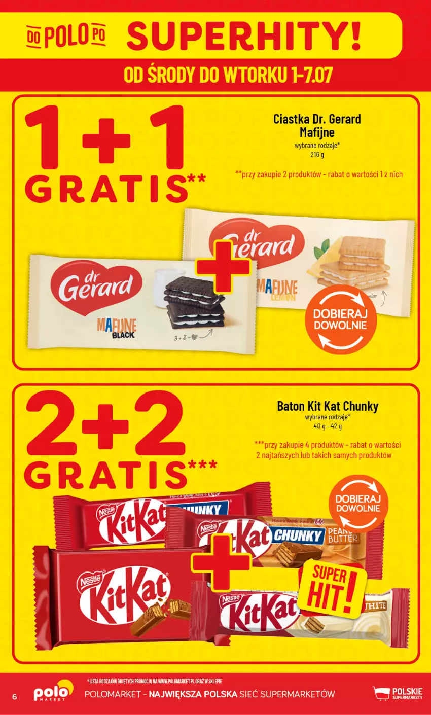 Gazetka promocyjna PoloMarket - Gazetka G27 - ważna 01.07 do 07.07.2026 - strona 6 - produkty: Baton, Ciastka, Kit Kat