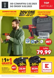 Gazetka promocyjna Kaufland - ZAPOWIEDŹ NASTĘPNEJ OFERTY - Gazetka - ważna od 01.02 do 01.02.2023 - strona 1 - produkty: Top, Ser, Gra, Wiertarka, Walizka, Tarka, Wkręt, Akumulator