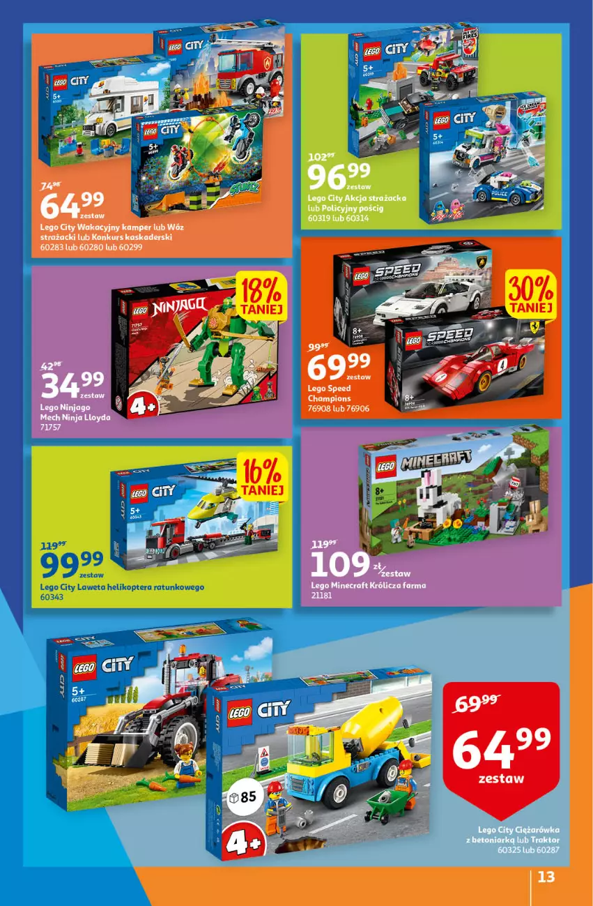 Gazetka promocyjna Auchan - przeNISKIE CENY przeRADOŚĆ dla dzieci Hipermarkety - ważna 26.05 do 01.06.2022 - strona 13 - produkty: Helikopter, LEGO, Tera