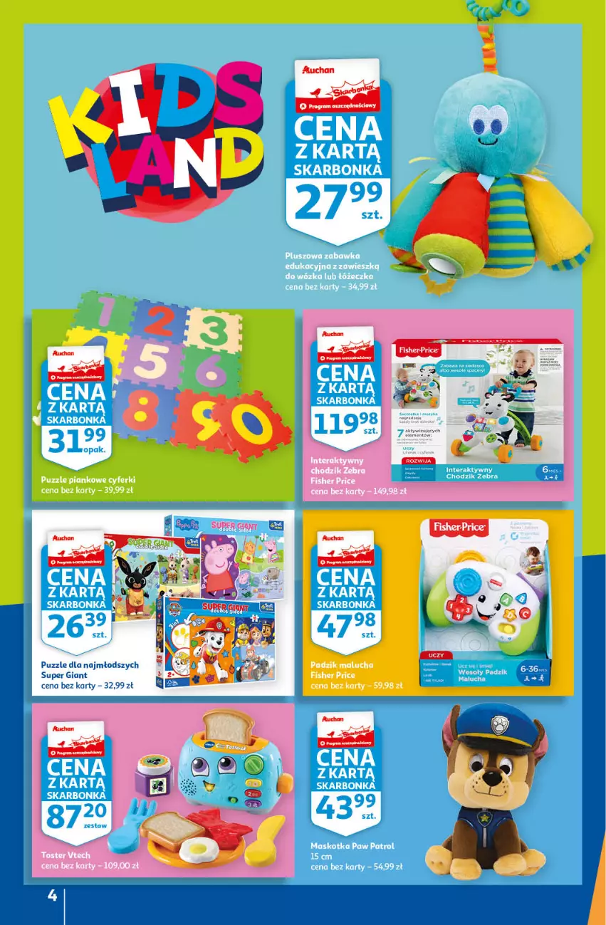 Gazetka promocyjna Auchan - przeNISKIE CENY przeRADOŚĆ dla dzieci Hipermarkety - ważna 26.05 do 01.06.2022 - strona 4 - produkty: Puzzle
