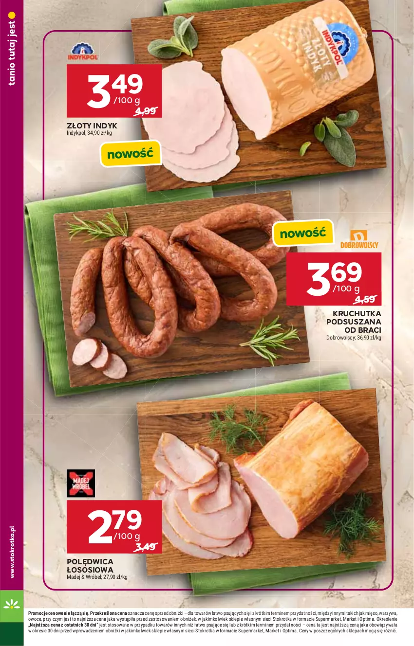 Gazetka promocyjna Stokrotka - Supermarket - ważna 01.10 do 07.10.2026 - strona 16 - produkty: Mięso, Optima, Owoce, Polędwica, Sos, Warzywa