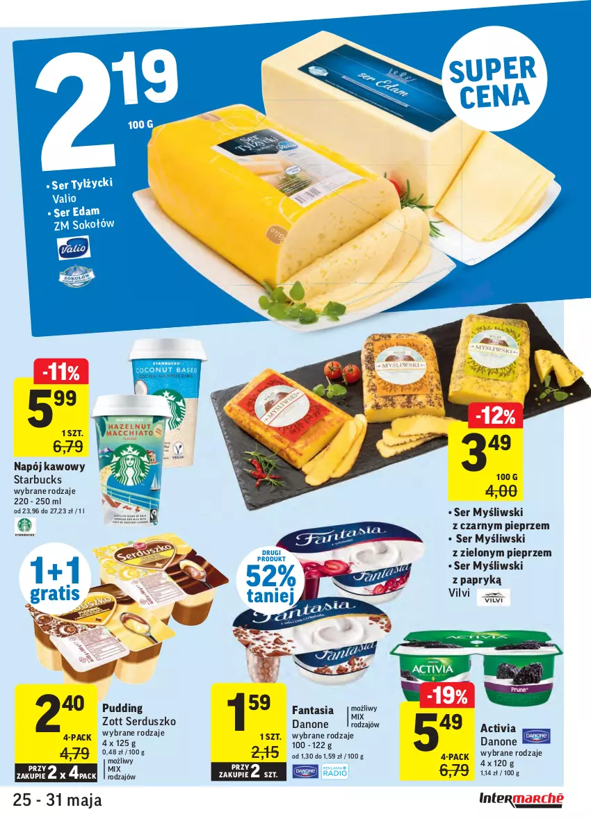 Gazetka promocyjna Intermarche - Dzień Dziecka, Dzień Mamy - ważna 25.05 do 31.05.2021 - strona 27 - produkty: Activia, Danone, Edam, Fa, Fanta, Gra, Napój, Pieprz, Pudding, Ser, Sok, Zott