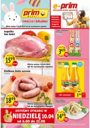 Gazetka promocyjna Prim Market - Gazetka - ważna od 13.04 do 13.04.2022 - strona 1 - produkty: Sok, Pekpol, Kiełbasa biała, Flaki, Napój, Kiełbasa, Flaki wołowe