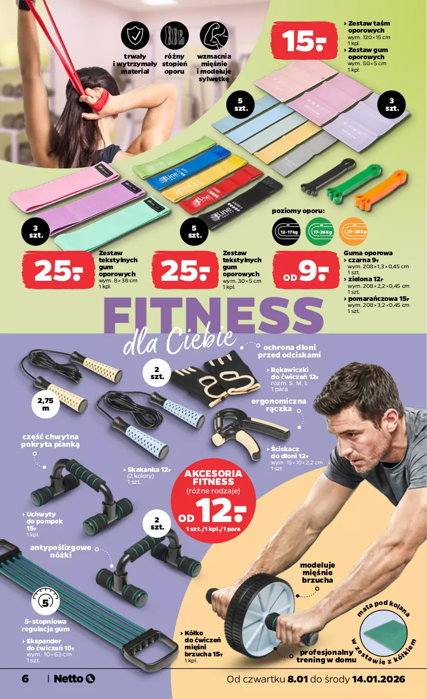 Gazetka promocyjna Netto - Od Czwartku - ważna 08.01 do 14.01.2026 - strona 6 - produkty: Ekspander, Por, Top, Uchwyty, Uchwyty do pompek