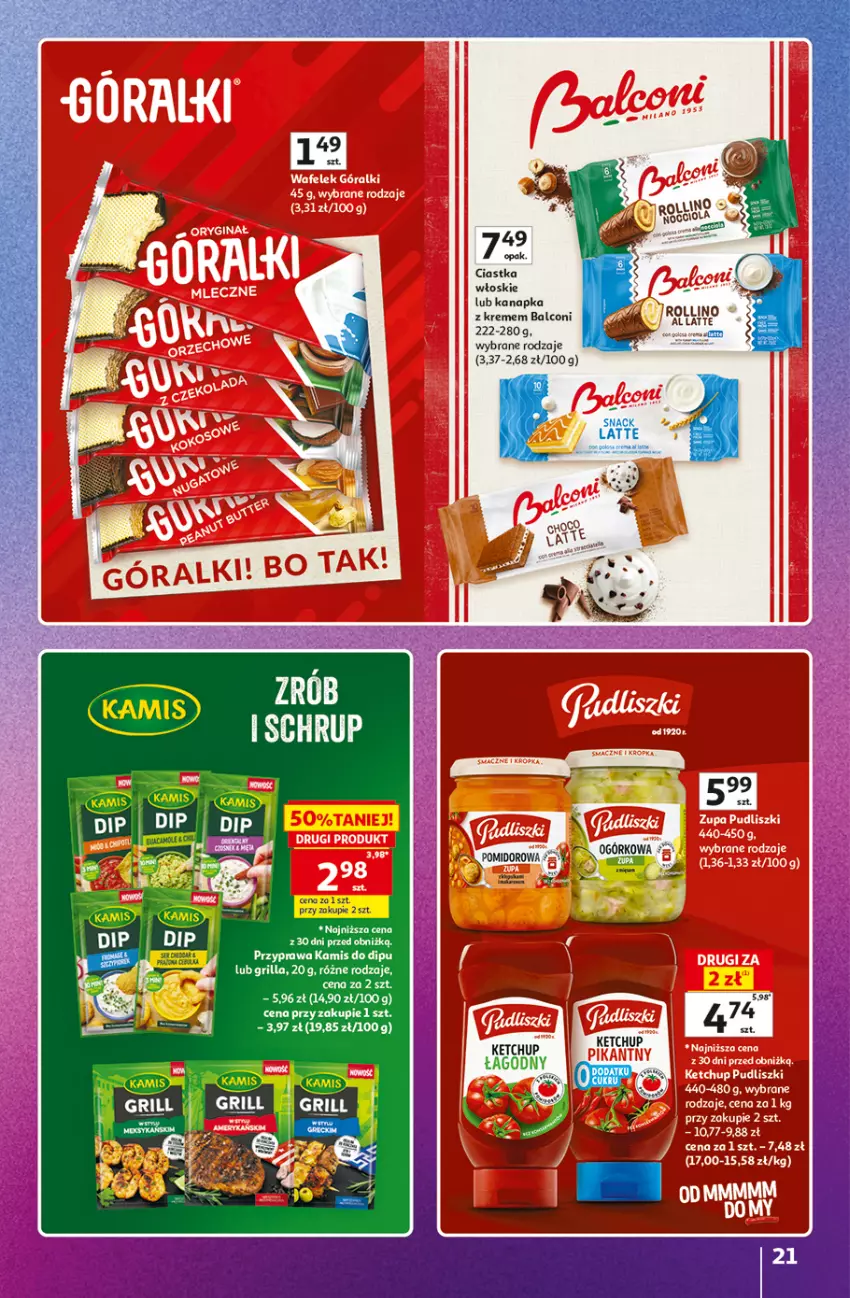 Gazetka promocyjna Auchan - Znane Marki Hipermarket - ważna 11.06 do 17.06.2026 - strona 21 - produkty: Alcon, Ciastka, Grill, Kamis