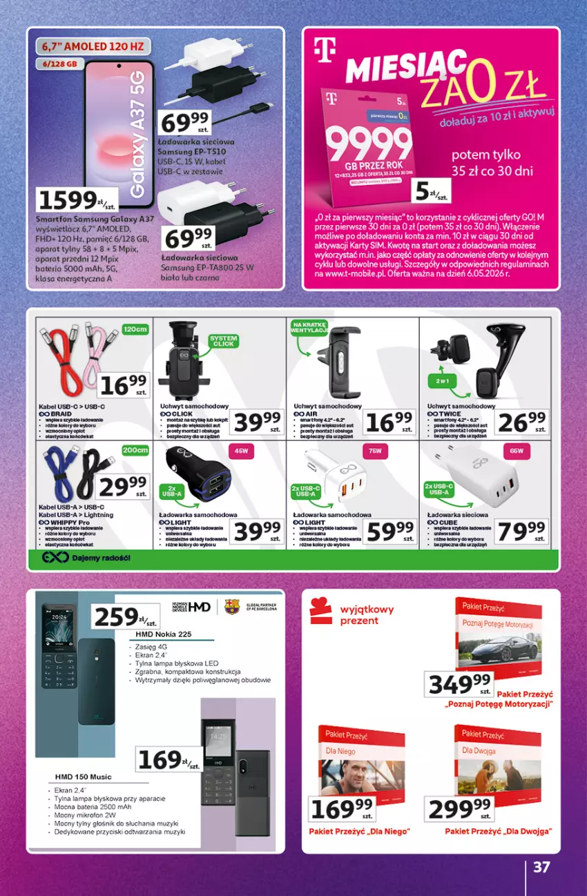 Gazetka promocyjna Auchan - Znane Marki Hipermarket - ważna 11.06 do 17.06.2026 - strona 37 - produkty: Bateria, Dada, Gin, Głośnik, Gra, HiPP, Kabel USB, Lampa, Mikrofon, Mus, Nokia, Piec, Warka