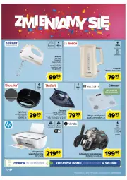 Gazetka promocyjna Carrefour - Gazetka Zyskokazje w Inowrocławiu - Gazetka - ważna od 05.12 do 05.12.2022 - strona 28 - produkty: Odkurzacz, Top, Ser, Czajnik, Mikser, Tefal, Urządzenie wielofunkcyjne, Zelmer, Bosch, Waga, HP, Fa