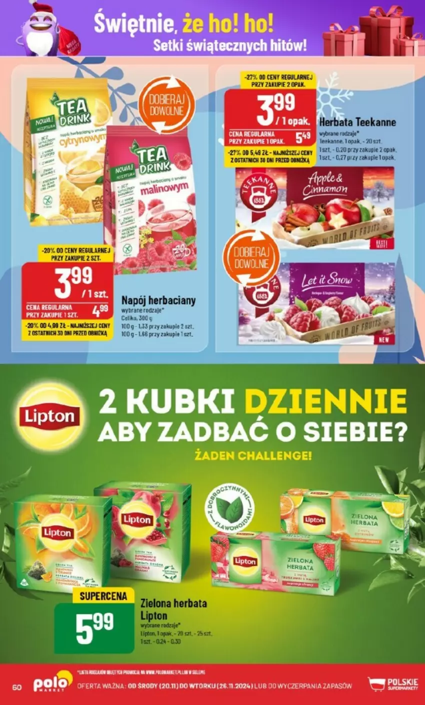 Gazetka promocyjna PoloMarket - ważna 20.11 do 26.11.2024 - strona 57 - produkty: Herbata, Lipton, Napój, Teekanne