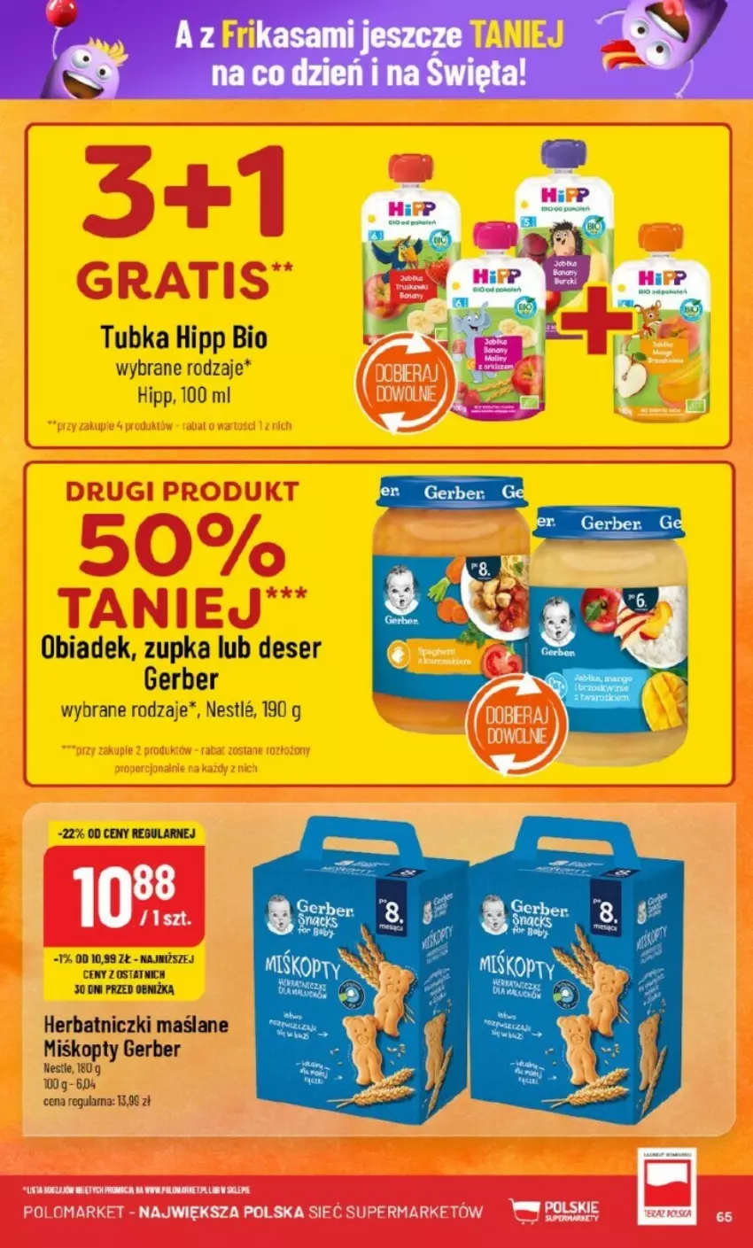 Gazetka promocyjna PoloMarket - ważna 20.11 do 26.11.2024 - strona 62 - produkty: Deser, Fa, Gerber, HiPP, Hipp Bio, Ser