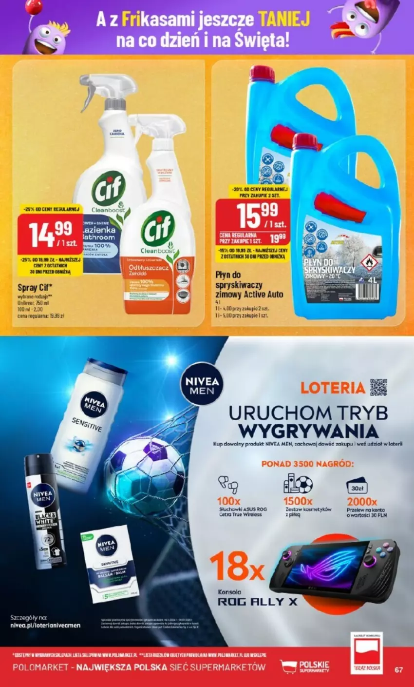 Gazetka promocyjna PoloMarket - ważna 20.11 do 26.11.2024 - strona 64 - produkty: Asus, Cif, Gry, Konsola, Nivea, Nivea Men, Słuchawki