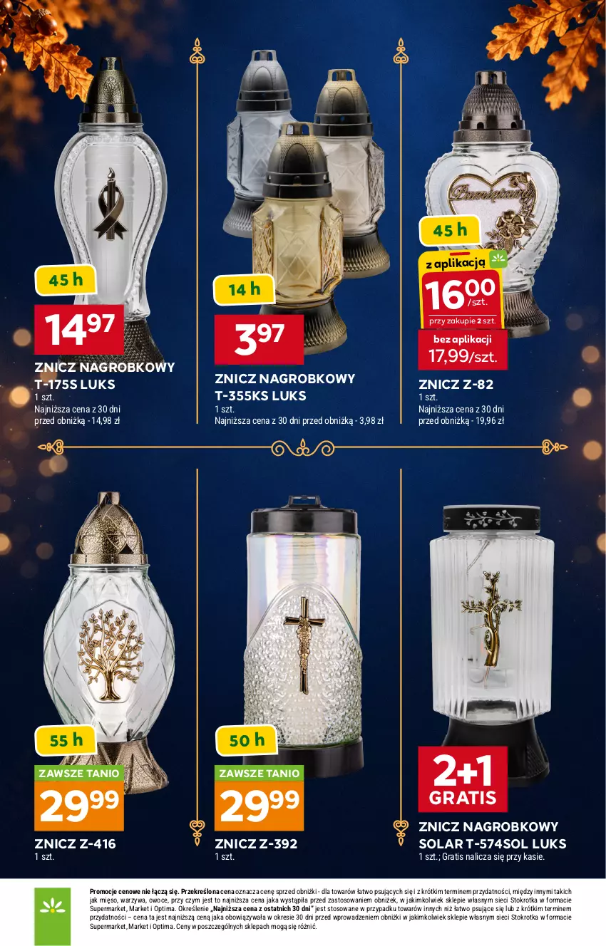 Gazetka promocyjna Stokrotka - Katalog Znicze - ważna 15.10 do 04.11.2026 - strona 5 - produkty: Gra, Mięso, Optima, Owoce, Warzywa, Znicz