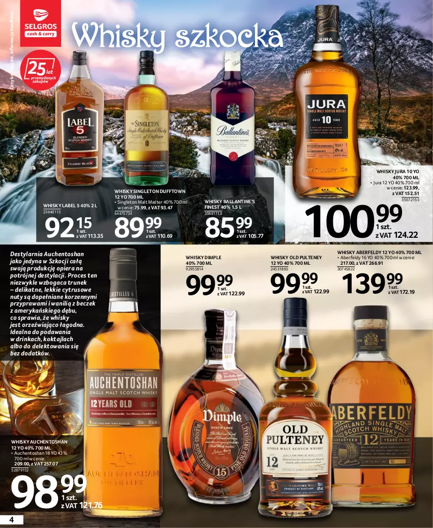 Gazetka promocyjna Selgros - Katalog Alkohole Mocne - ważna 25.08 do 07.09.2022 - strona 4 - produkty: Inka, Koc, Nuty, Whisky