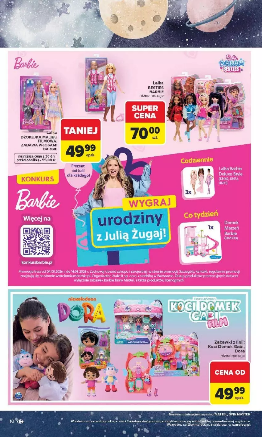 Gazetka promocyjna Carrefour - Gazetka Dzień Dziecka - ważna 18.05 do 01.06.2026 - strona 11 - produkty: Barbie, Fa, Lalka, Mattel