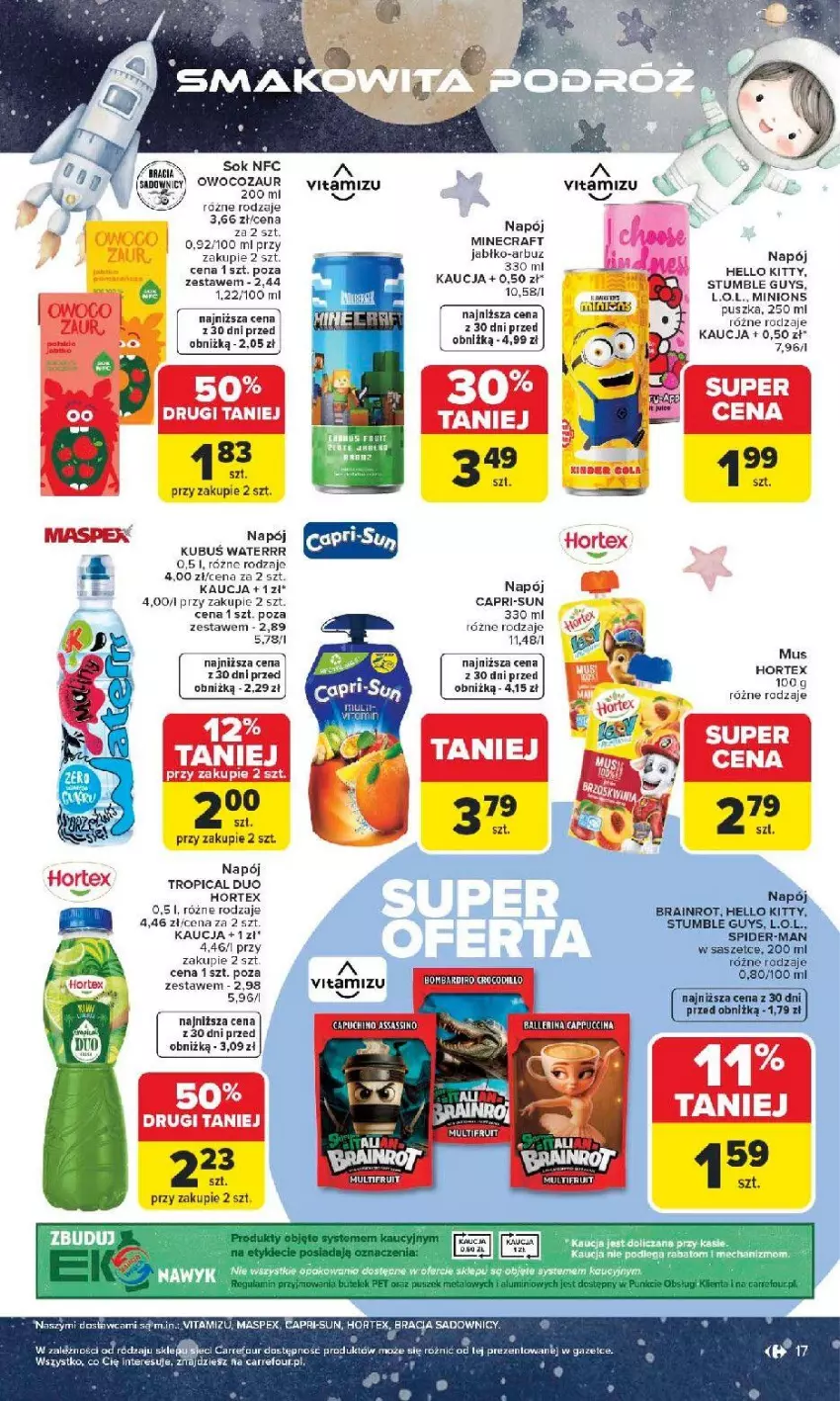 Gazetka promocyjna Carrefour - Gazetka Dzień Dziecka - ważna 18.05 do 01.06.2026 - strona 18 - produkty: Hortex, Kubuś, Kubuś Waterrr, L.O.L., Napój, Sok, Tropical